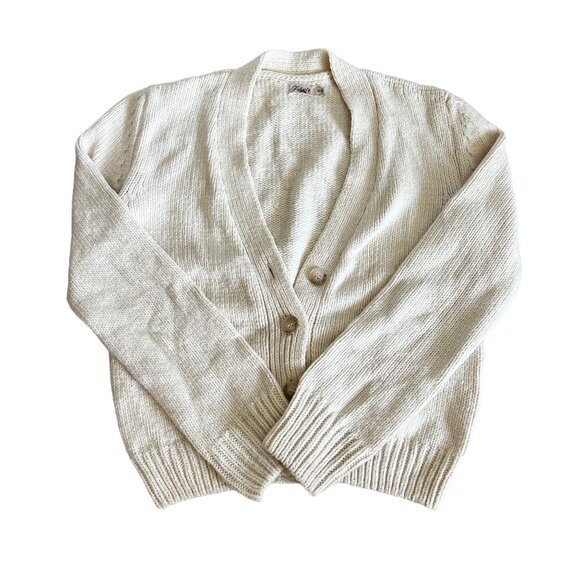 Faherty Cuddle Natural Long Sleeve Knit Cardigan Sweater Women's X-Small XS - Picture 1 of 10